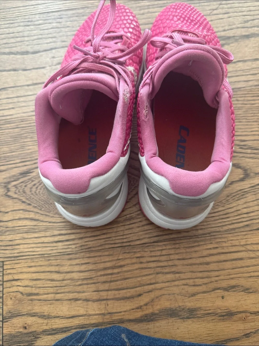 Nike Pink Low-Top Basketball Sneakers with White Swoosh